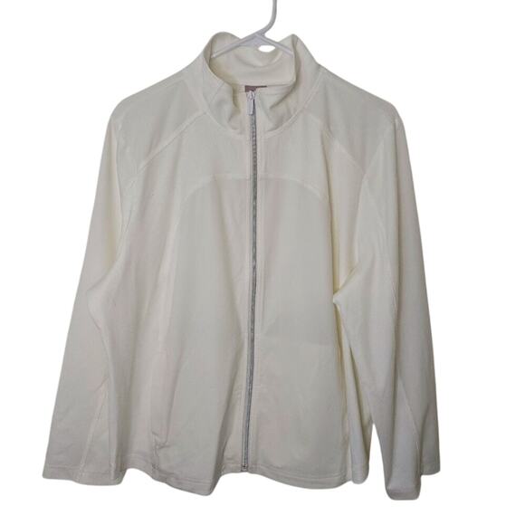 Chico's Zenergy Performance Zip Up Athletic Jacket 16/18 Petite - Picture 1 of 6